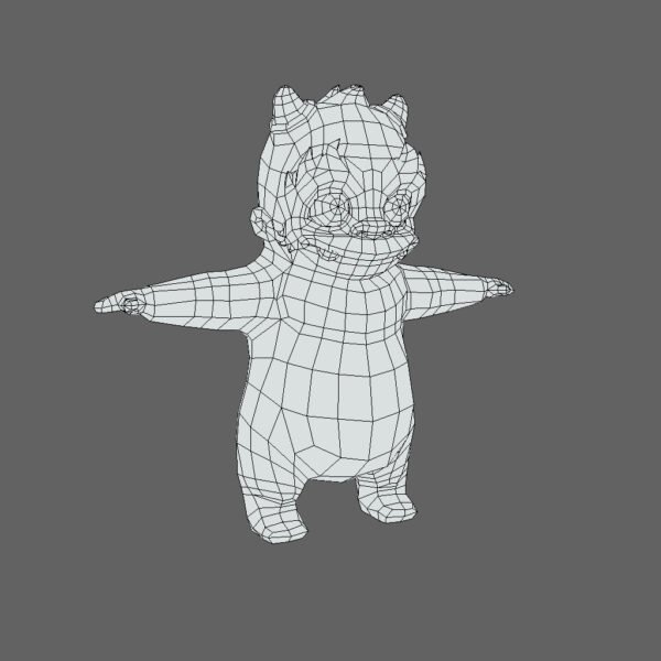 2015 Fantasy Baby Animals Yeti Wireframe