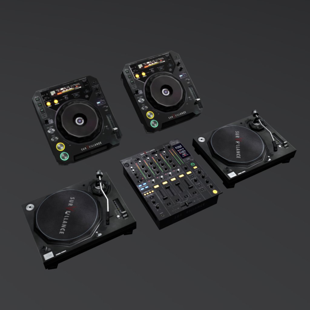 DJ Booth Equipment 1