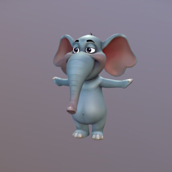 Jungle Animal Cartoon Elephant