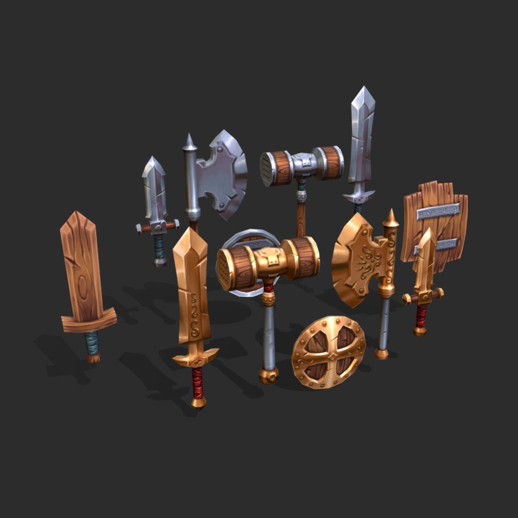 basic 3d weapon pack