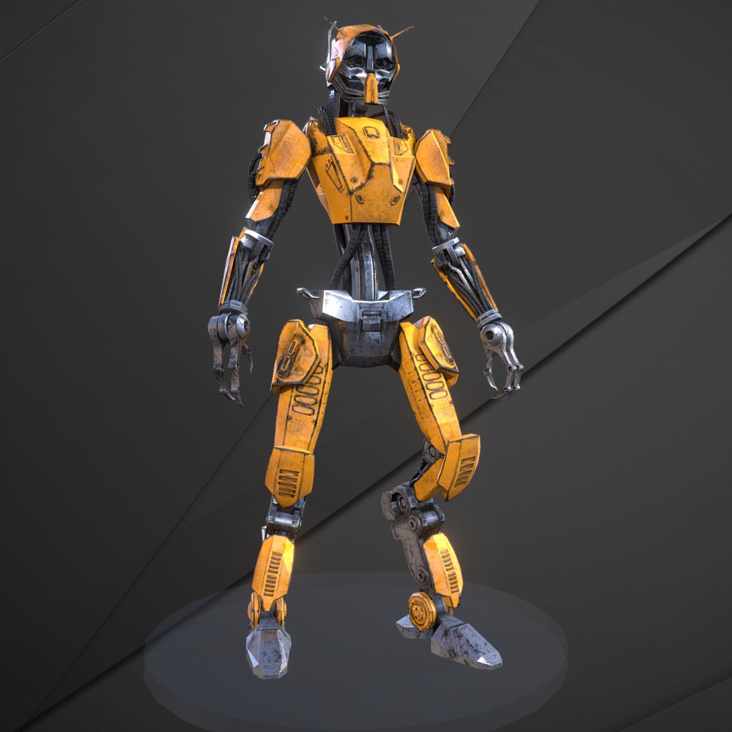 Biped robot Free 3D Models