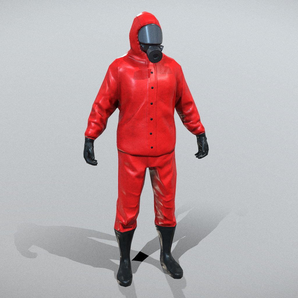 Chemical Worker 3D Model