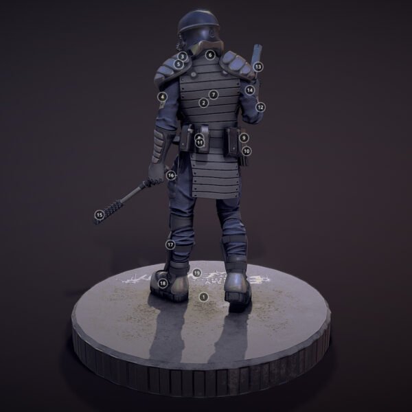 Federation Soldier 3D Model