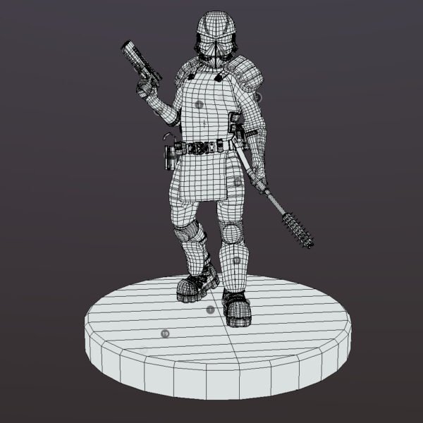 Federation Soldier 3D Model