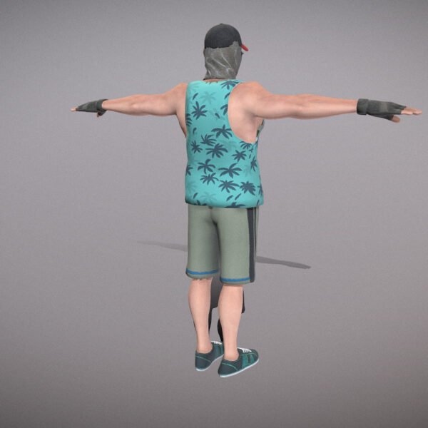 Gangster T pose 3D Model