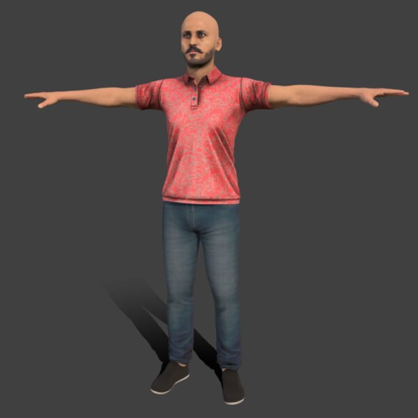 Indian Gangster 3D Model