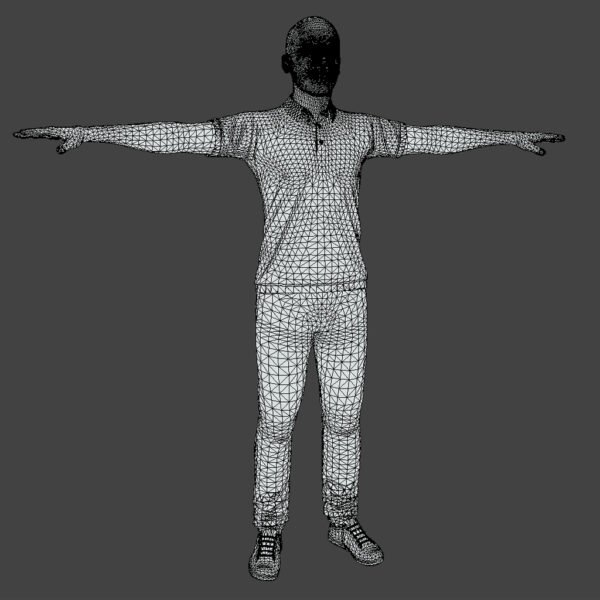 Indian Gangster 3D Model