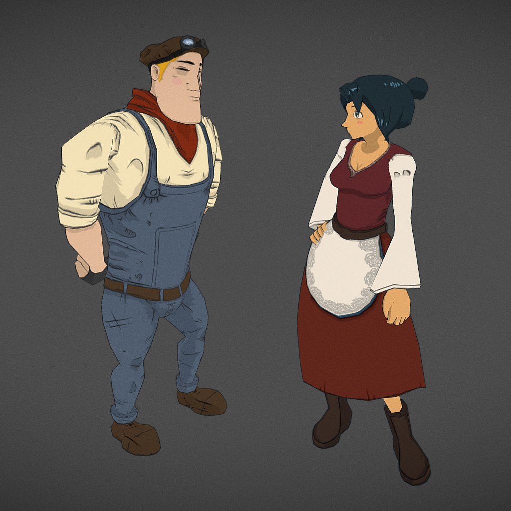 Innkeeper & The Worker 3D Model