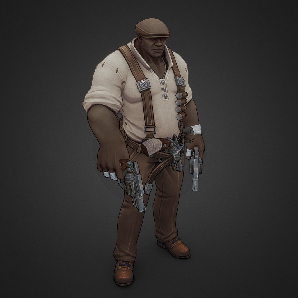 Rage Squad Tyrone The Crook 3D Model