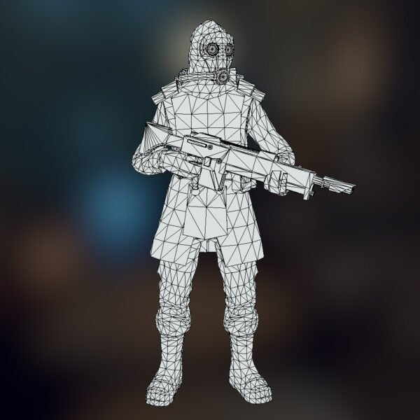 Renegade Soldier 3D Model