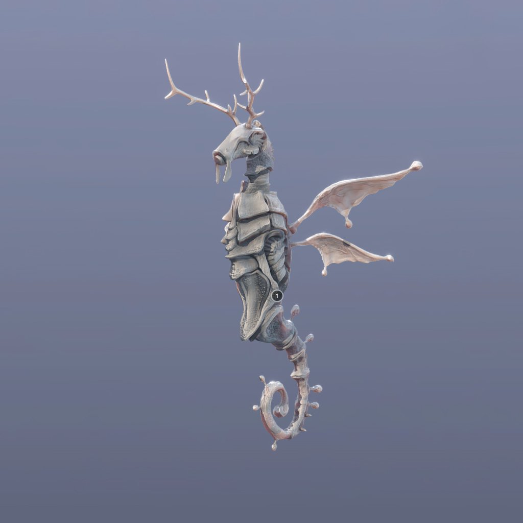 SeaDeer underwater creatures Free 3D Models