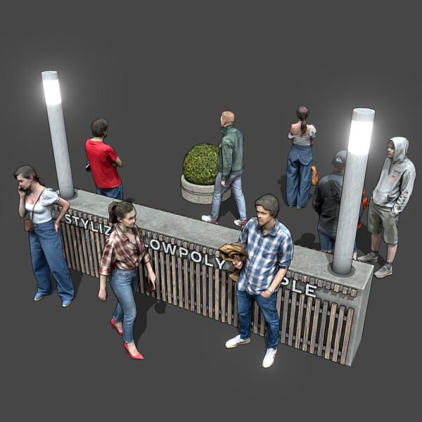 Stylized People Casual Pack 3D Model