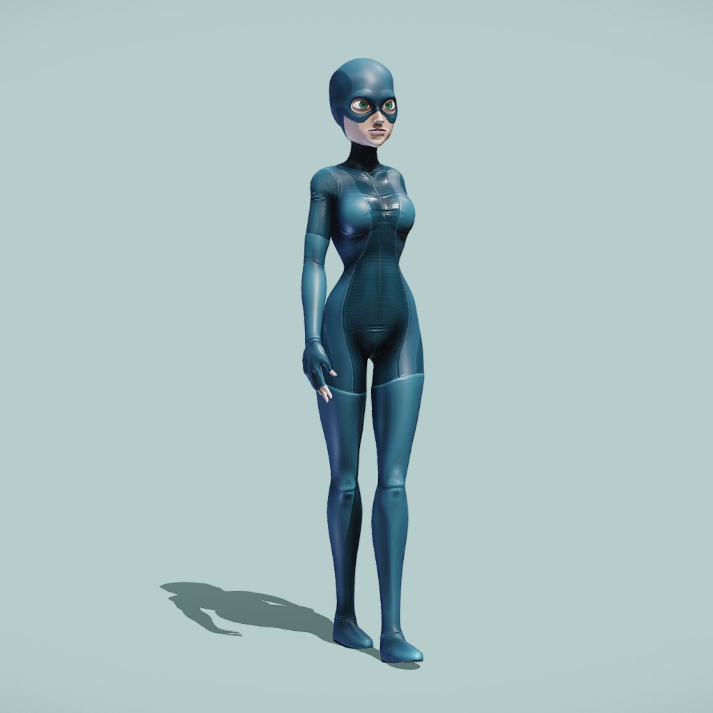 SuperHero 3D Model