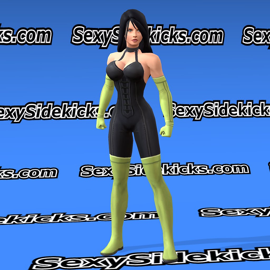 Superhero Modern Female 3D Model