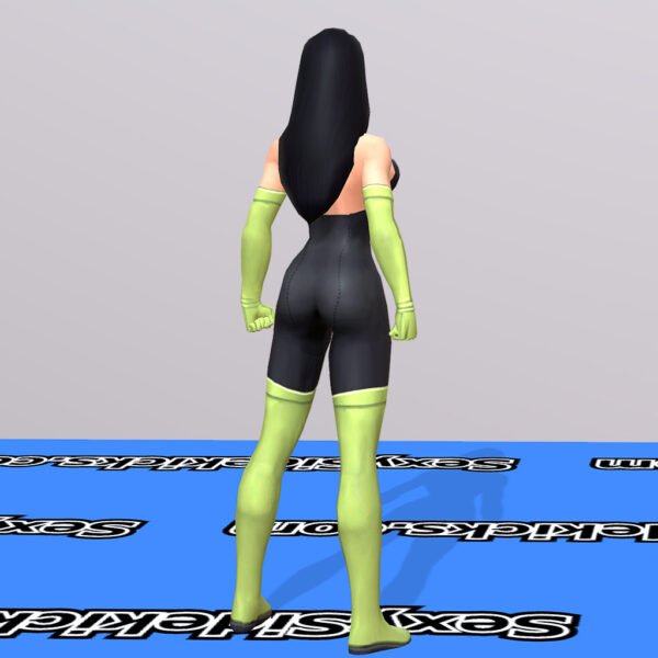 Superhero Modern Female 3D Model