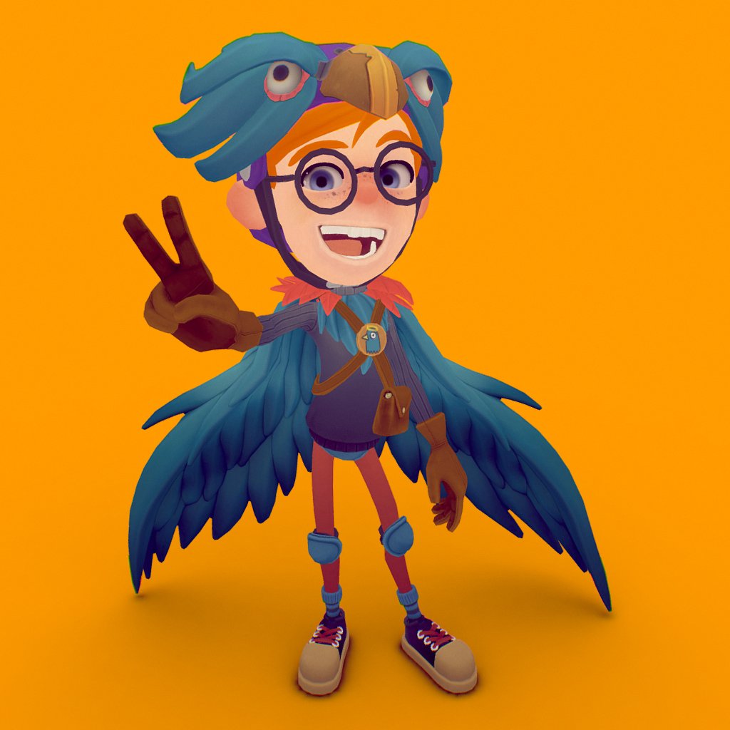 Wannabe Superhero Eagleboy 3D Model