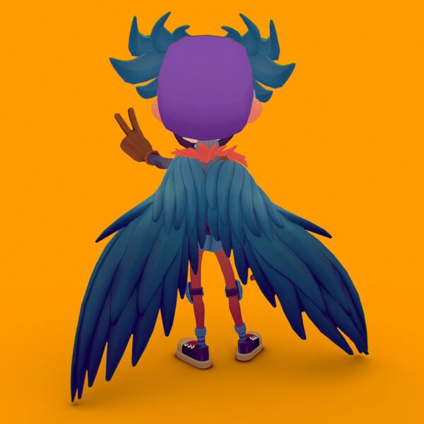 Wannabe Superhero Eagleboy 3D Model