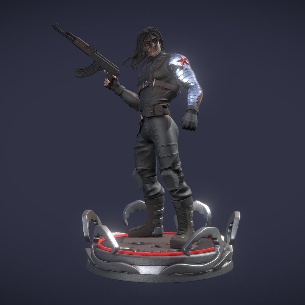 Winter Soldier 3D Model