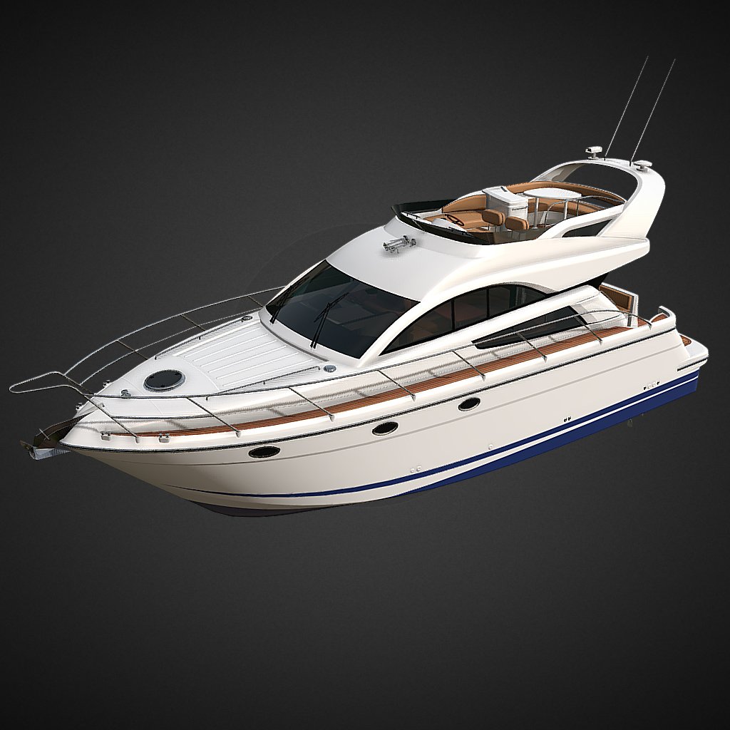 Yacht PBR Free 3D Models