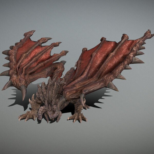 Boss Dragon Animated 3D Model