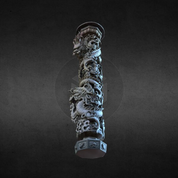 Dragon Column 3D Model