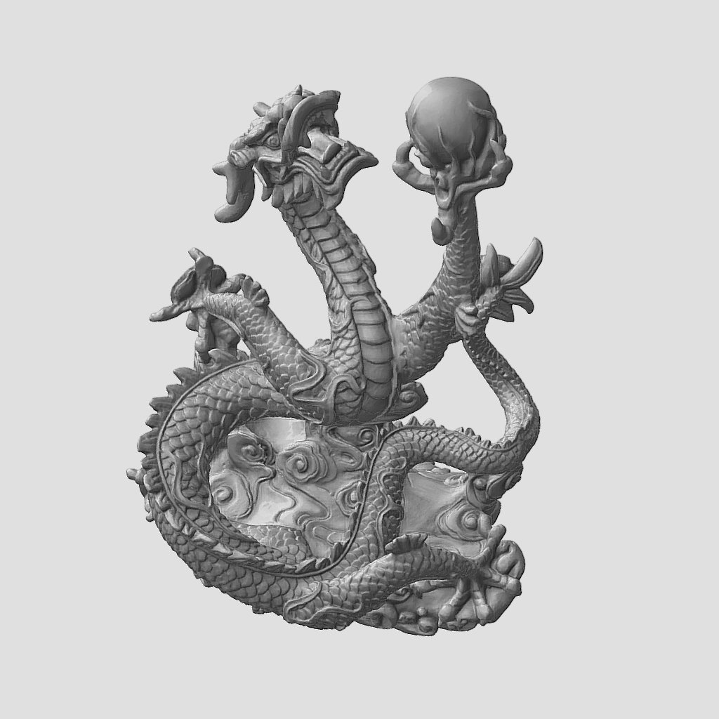 Dragon With Pearl 3D Model