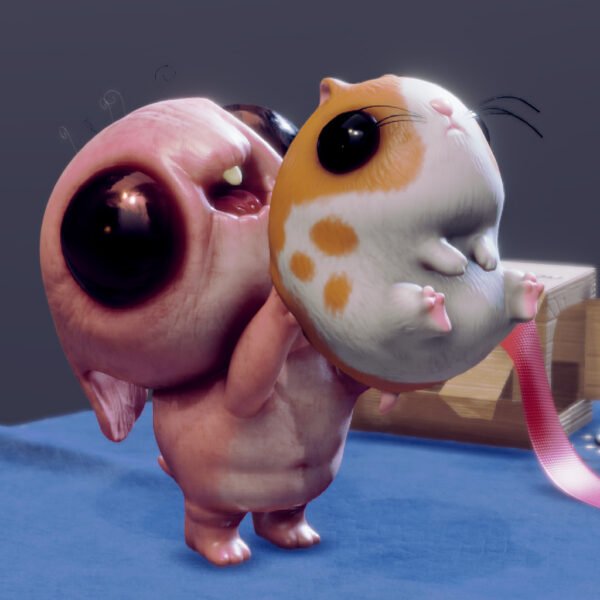 Happy Hamster 3D Model