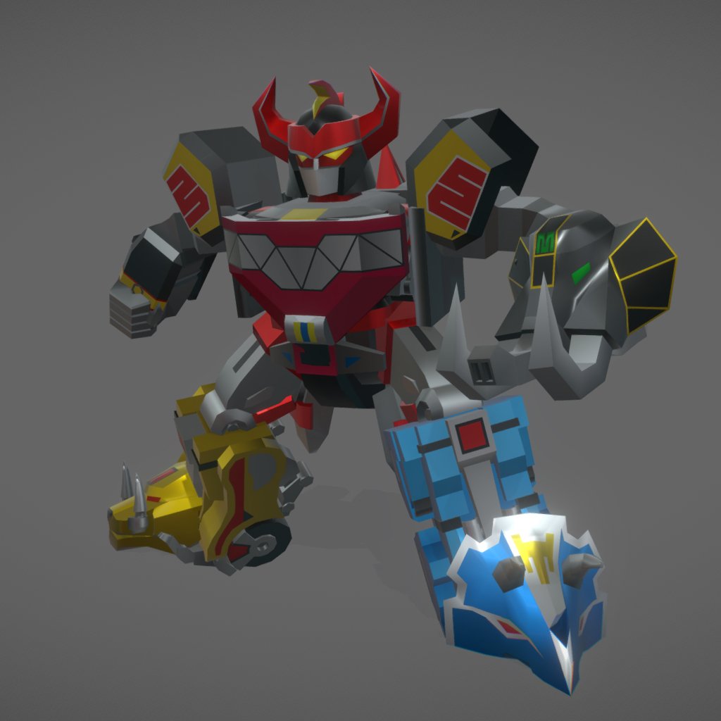 Megazord Power Rangers 3D Model