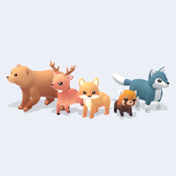 Forest Animals Wild Series Free 3D Models