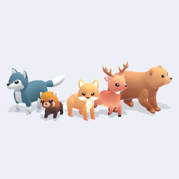 Forest Animals Wild Series Free 3D Models